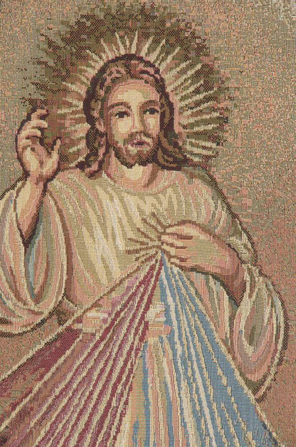 Merciful Jesus Lectern European Tapestry Wall Art Decor Alberto Passini Lining & Tunnel - RoseStraya.com