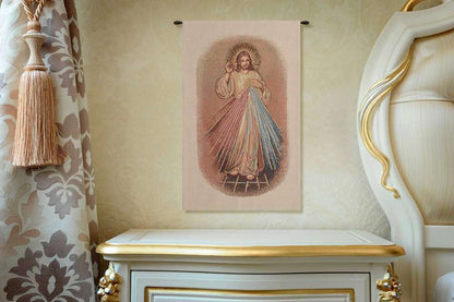 Merciful Jesus Lectern European Tapestry Wall Art Decor Alberto Passini Lining & Tunnel - RoseStraya.com