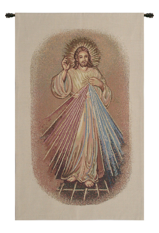 Merciful Jesus Lectern European Tapestry Wall Art Decor Alberto Passini Lining & Tunnel - RoseStraya.com