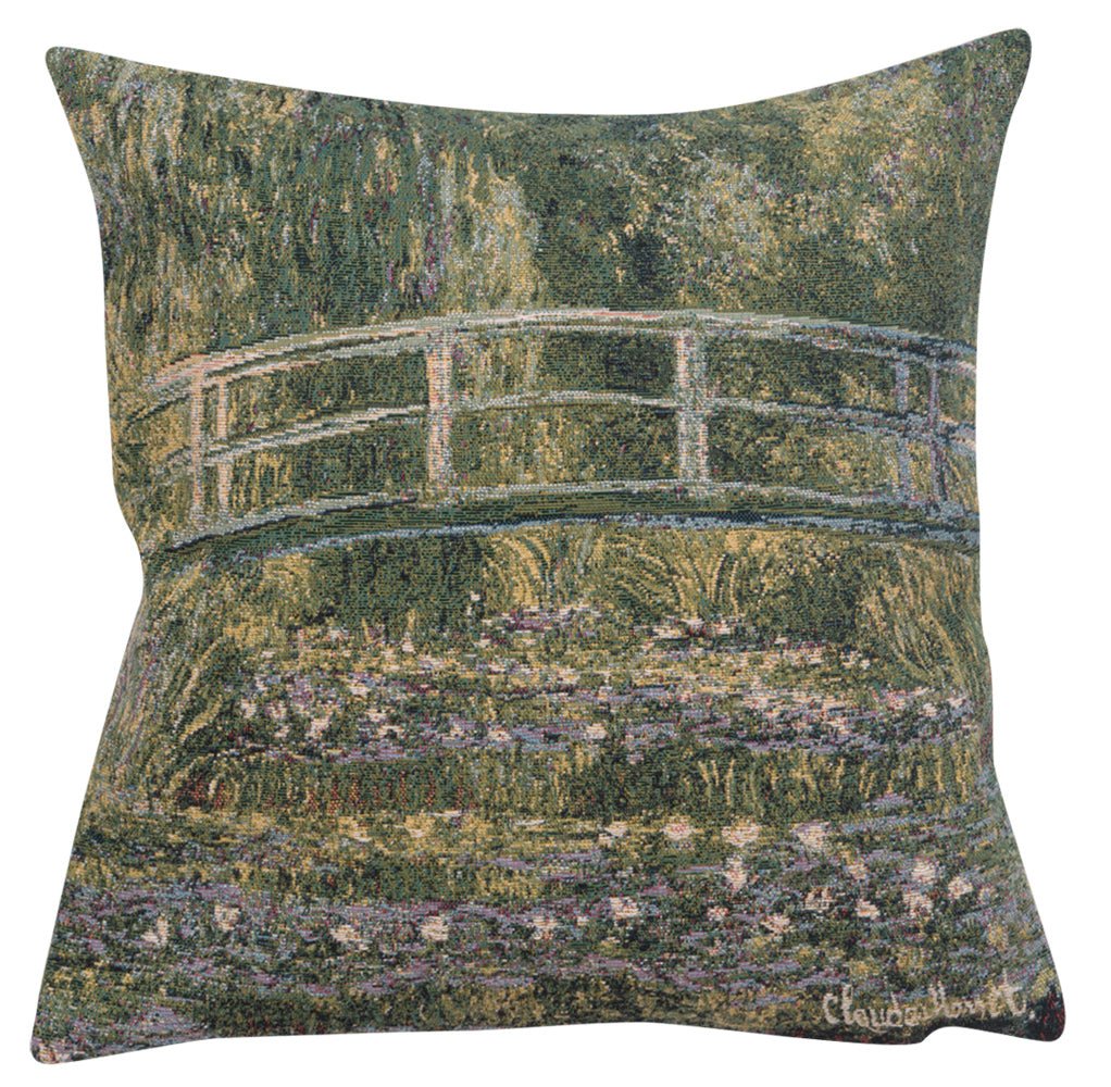 Monet's Bridge at Giverny I European Cushion Covers - RoseStraya.com