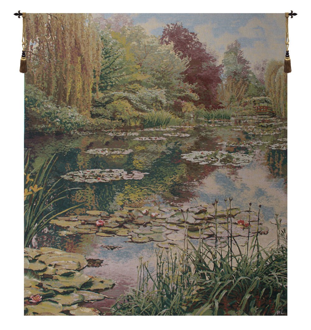 Monet's Garden without Border Belgian Tapestry Wall Art - RoseStraya.com