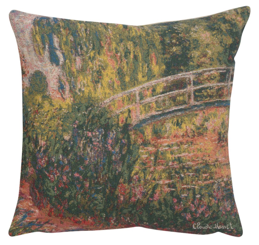 Monet's Japanese Bridge European Cushion Covers - RoseStraya.com