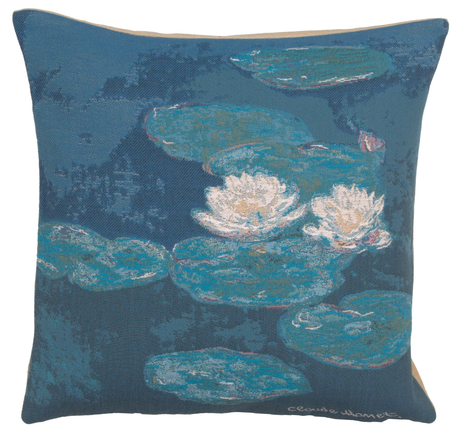 Monets Lily Pads European Cushion Covers - RoseStraya.com