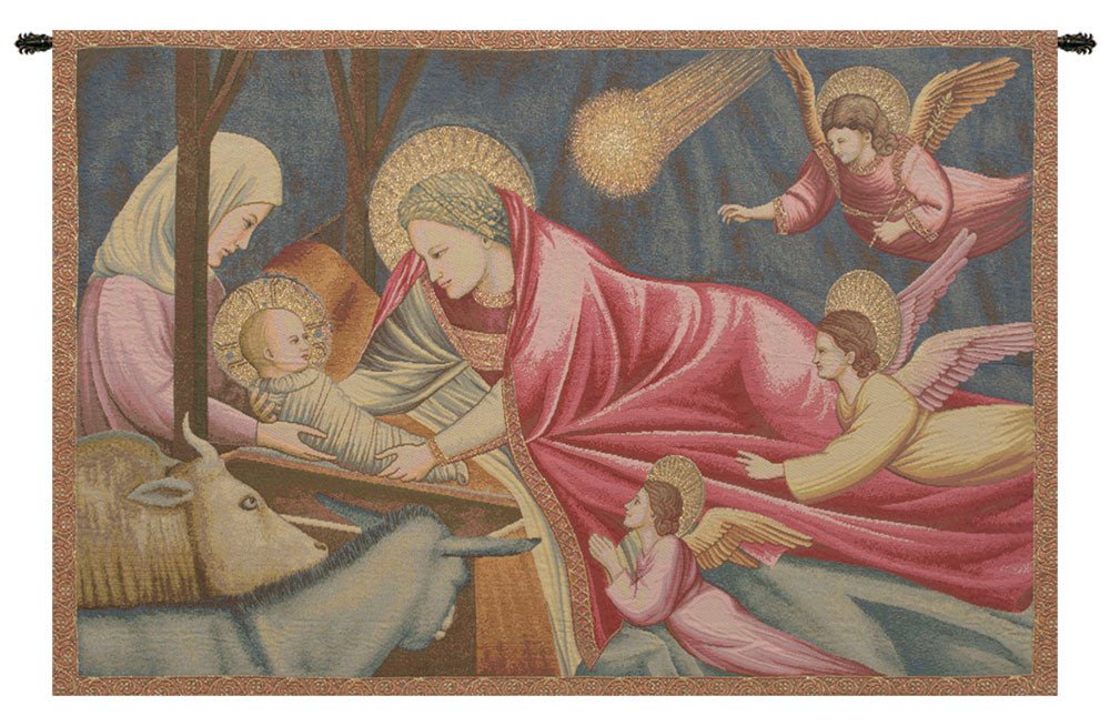 Nativity Giotto Italian Tapestry - RoseStraya.com