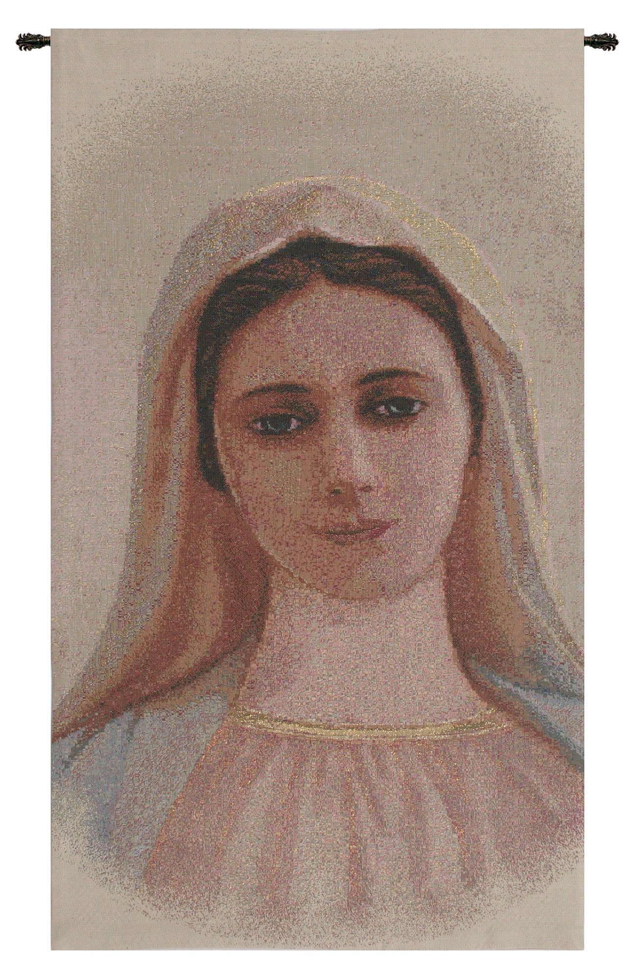 Our Lady of Medjugorie European Tapestry Wall Art Decor Alberto Passini - RoseStraya.com
