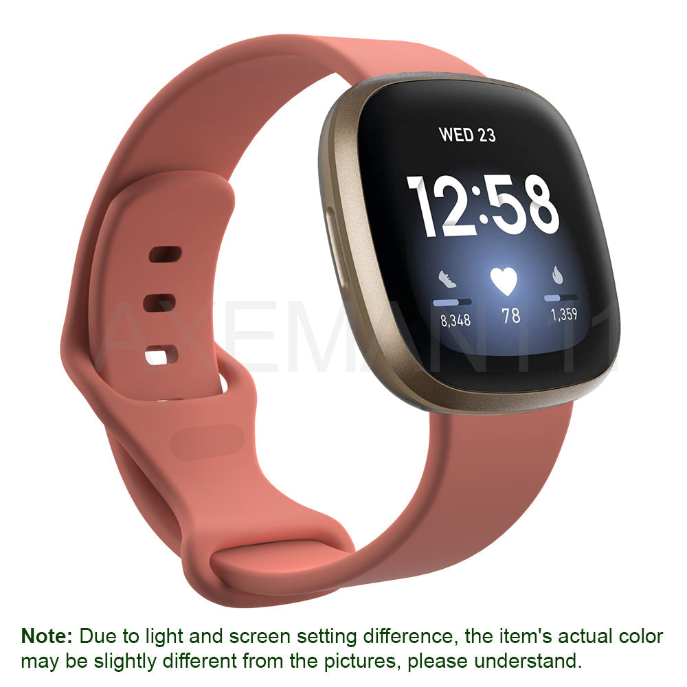 Fitbit Versa 3/Sense Bands Silicone Replacement Watch Strap Sports Wristband
