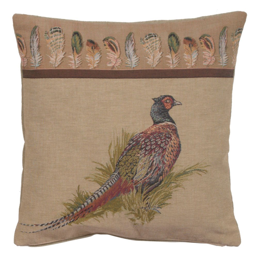 Pheasant French Cushion - RoseStraya.com