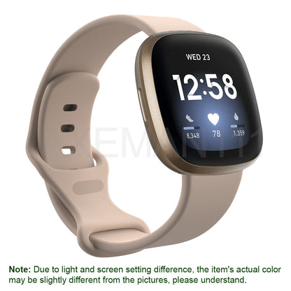 Fitbit Versa 3/Sense Bands Silicone Replacement Watch Strap Sports Wristband