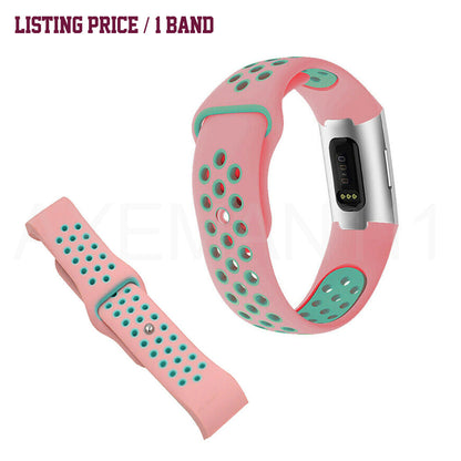 Fitbit Charge 4 Band Charge 3/SE Sports Silicone Replacement Straps Bracelet