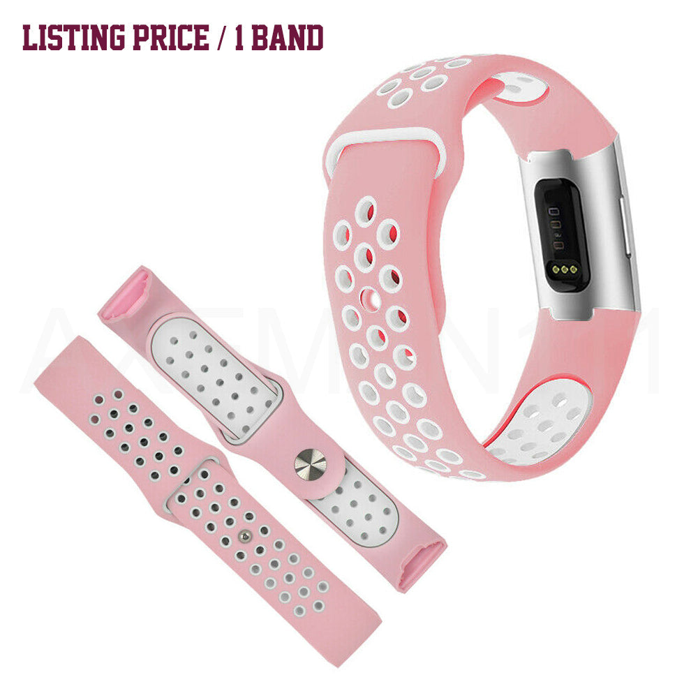 Fitbit Charge 4 Band Charge 3/SE Sports Silicone Replacement Straps Bracelet