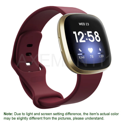 Fitbit Versa 3/Sense Bands Silicone Replacement Watch Strap Sports Wristband