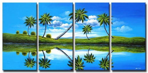 Prehistoric Palms Canvas Wall Art - RoseStraya.com