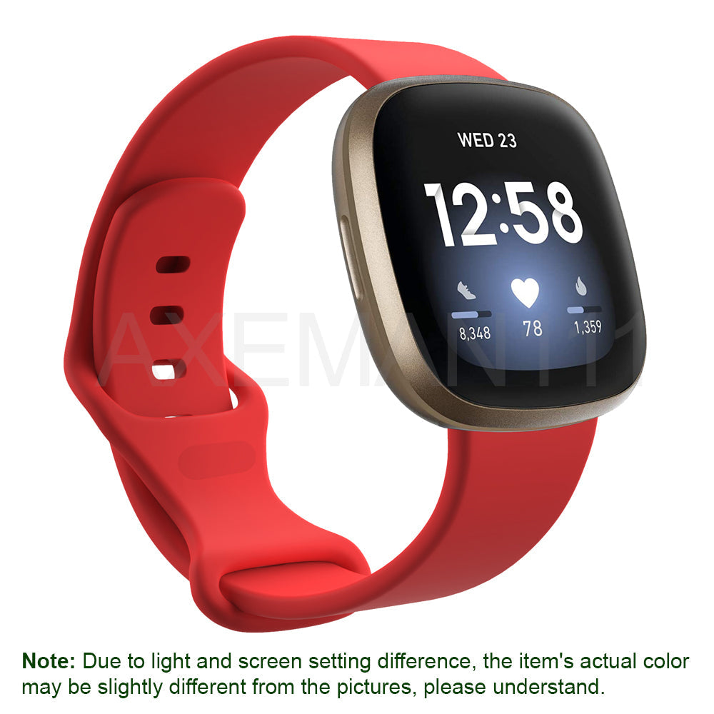 Fitbit Versa 3/Sense Bands Silicone Replacement Watch Strap Sports Wristband