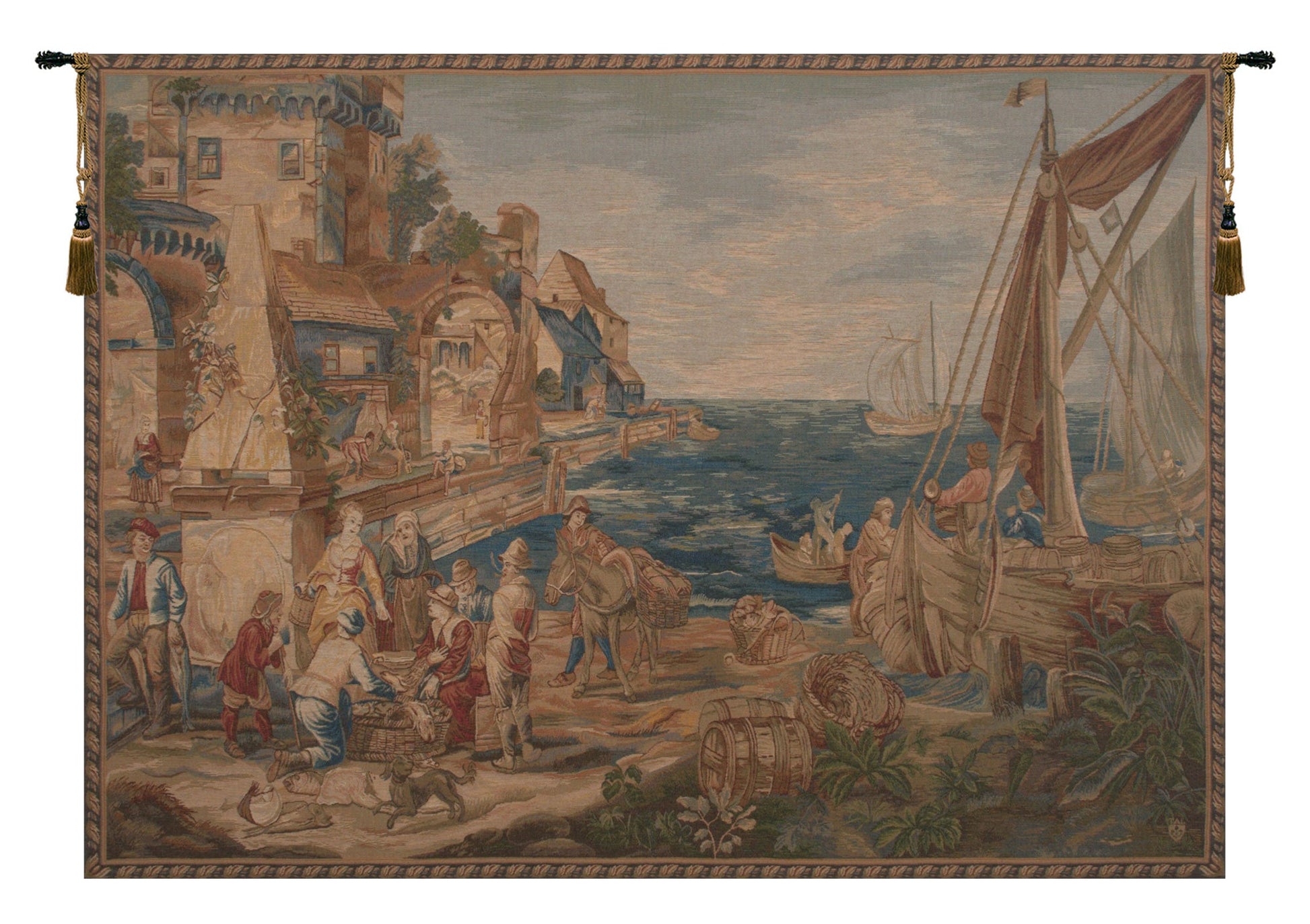 Return of Peche French Tapestry - RoseStraya.com