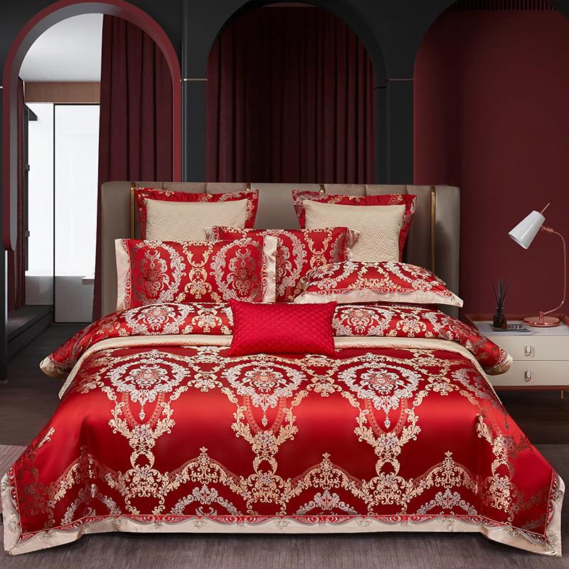 Rochana 1000TC Satin Jacquard Egyptian Cotton Luxury European Duvet Cover Sets - RoseStraya.com
