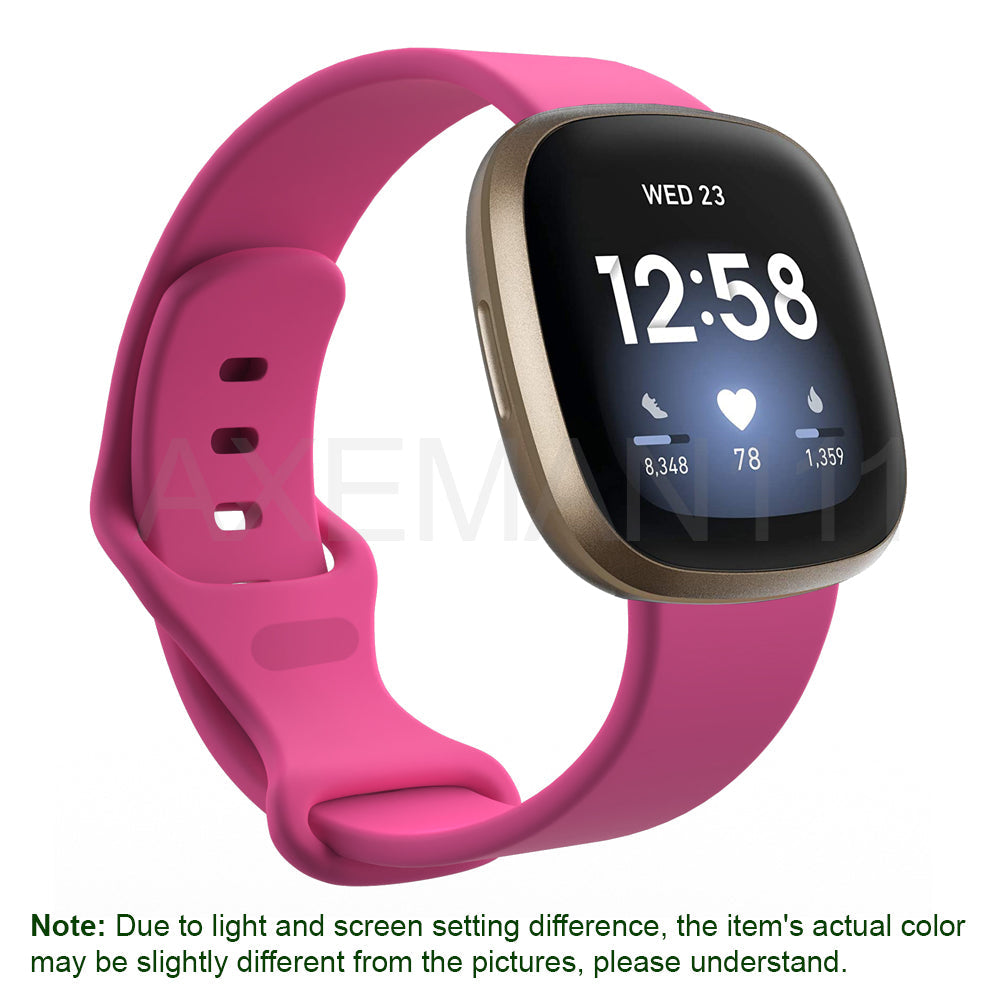 Fitbit Versa 3/Sense Bands Silicone Replacement Watch Strap Sports Wristband