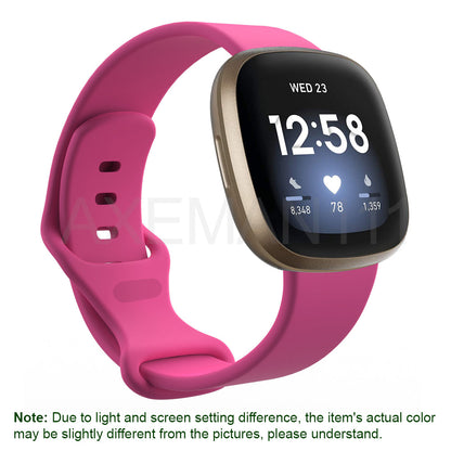 Fitbit Versa 3/Sense Bands Silicone Replacement Watch Strap Sports Wristband
