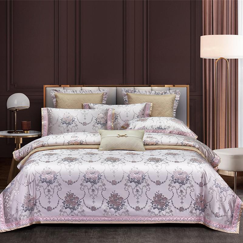 Roseo 1000TC Satin Jacquard Egyptian Cotton Luxury European Duvet Cover Sets - RoseStraya.com