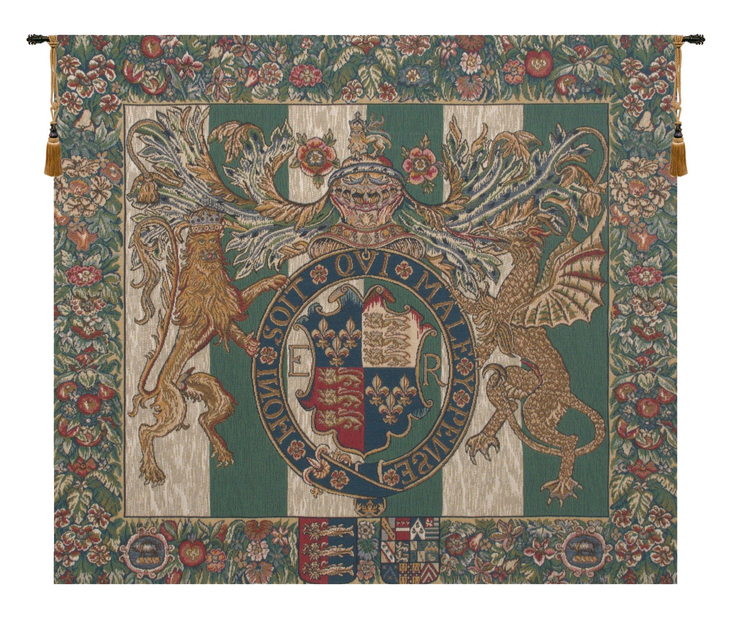Royal Arms of England European Tapestry - RoseStraya.com