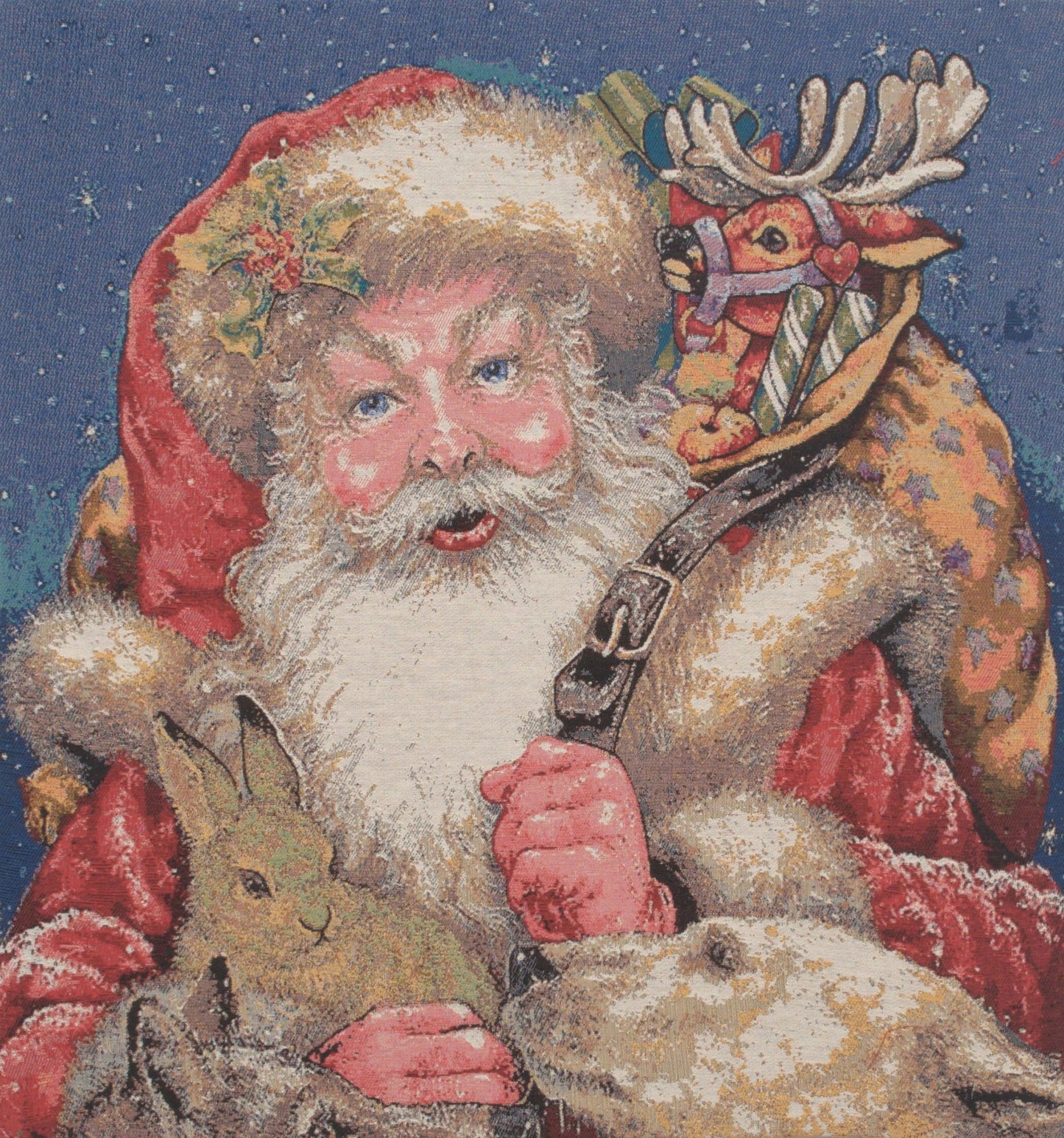 Santa's Arrival Stretched Wall Tapestry - RoseStraya.com