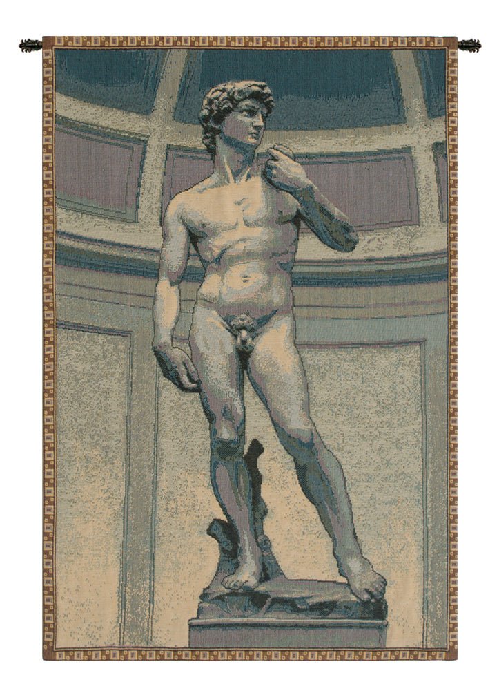 Statue of David Italian Tapestry - RoseStraya.com