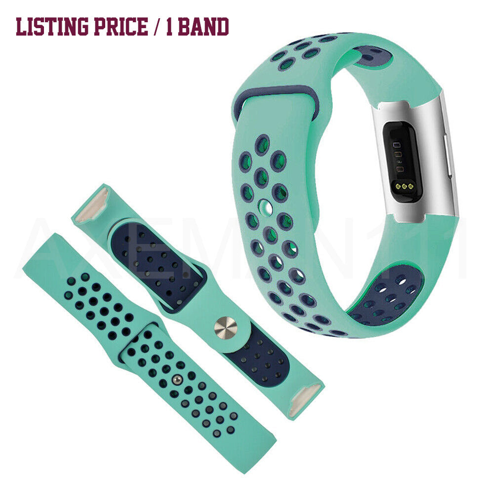 Fitbit Charge 4 Band Charge 3/SE Sports Silicone Replacement Straps Bracelet