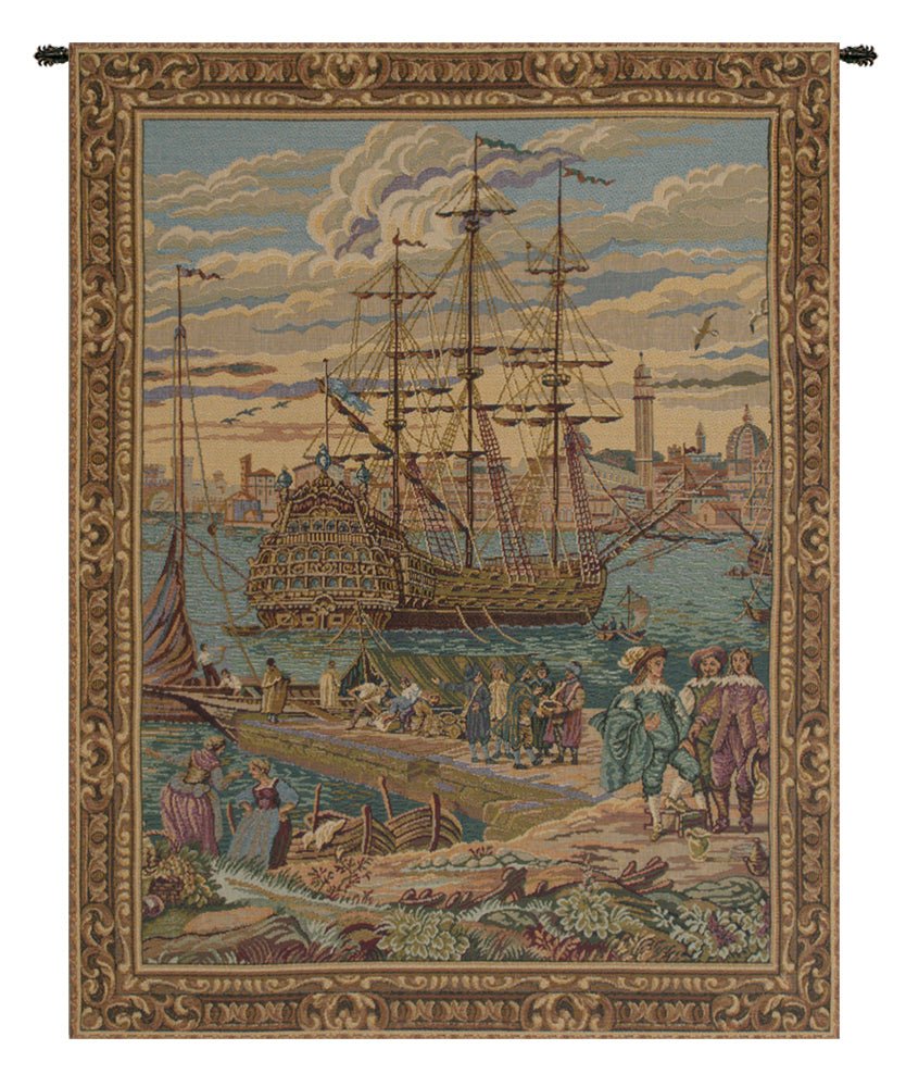 The Galleon Guardi Italian Tapestry - RoseStraya.com