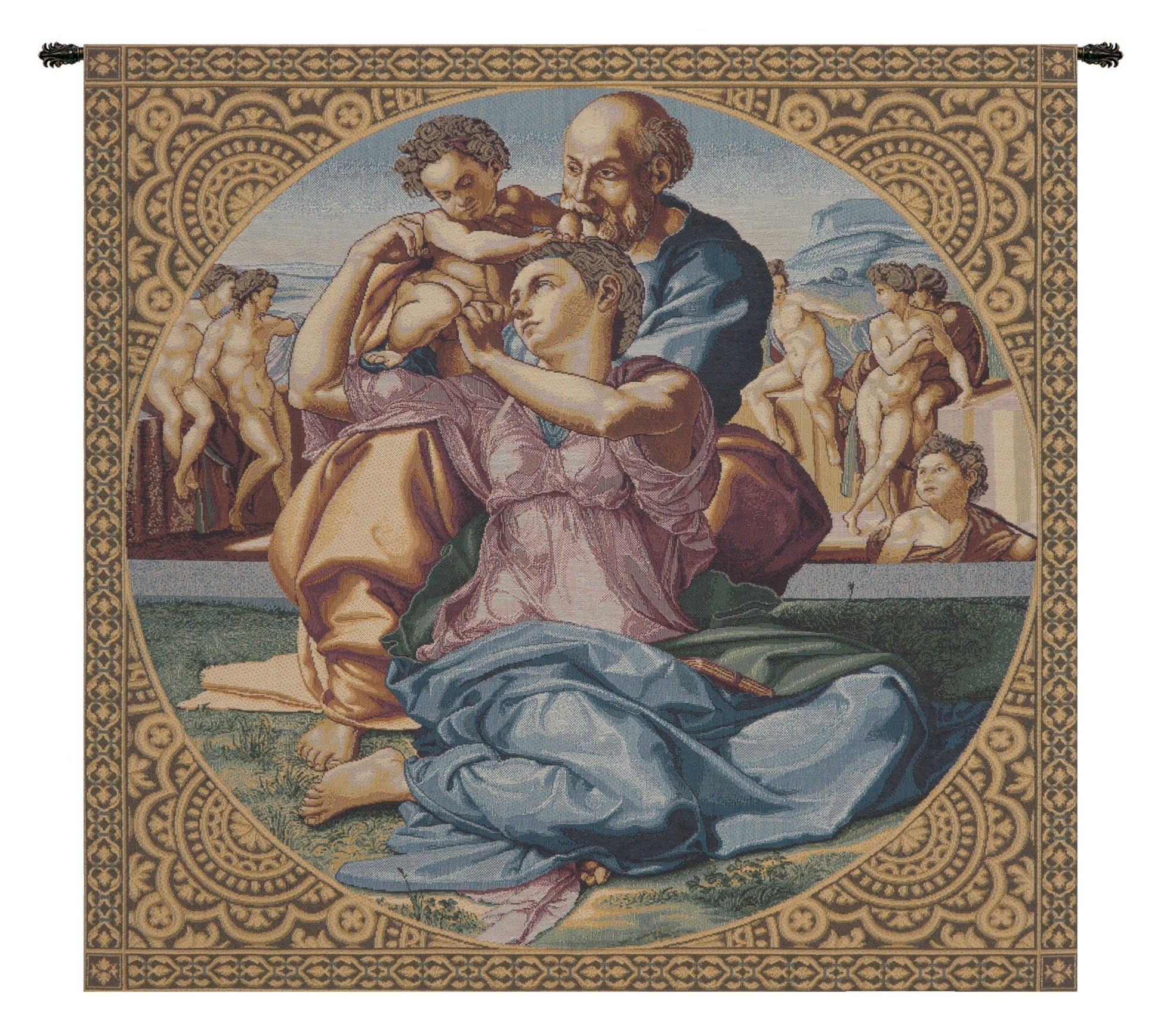 The Holy Family Italian Tapestry - RoseStraya.com