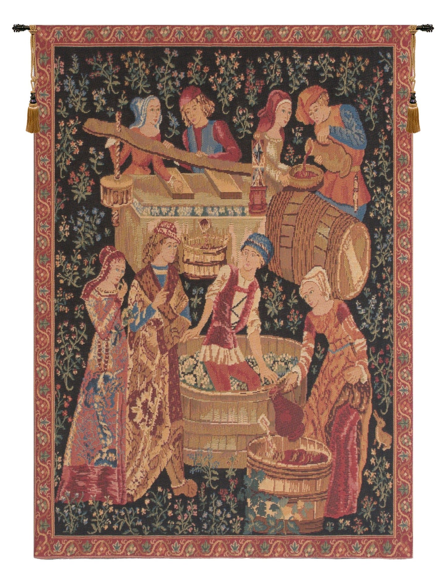 The Wine Press I European Tapestry - RoseStraya.com