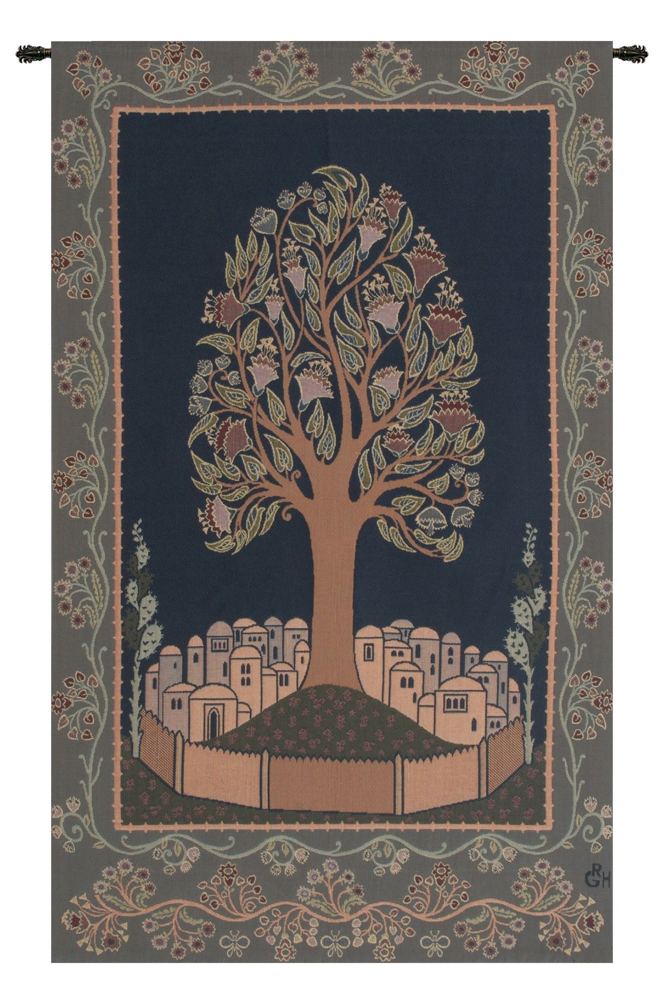 Tree of Life 4 European Tapestry Wall Art Decor William Morris Lining & Tunnel - RoseStraya.com