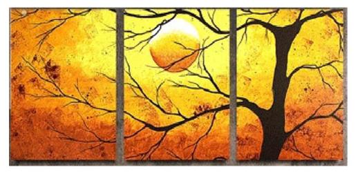 Tree Silhouette Canvas Wall Art - RoseStraya.com