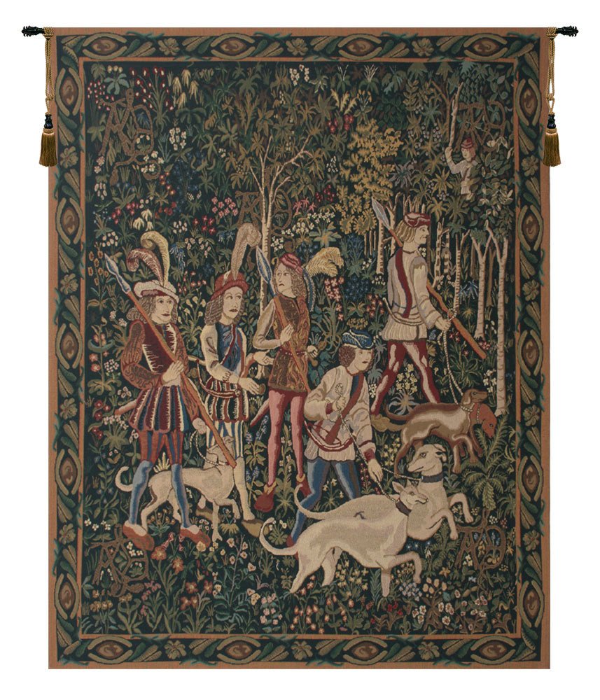 Unicorn Hunt with Border Tapestry Wholesale - RoseStraya.com