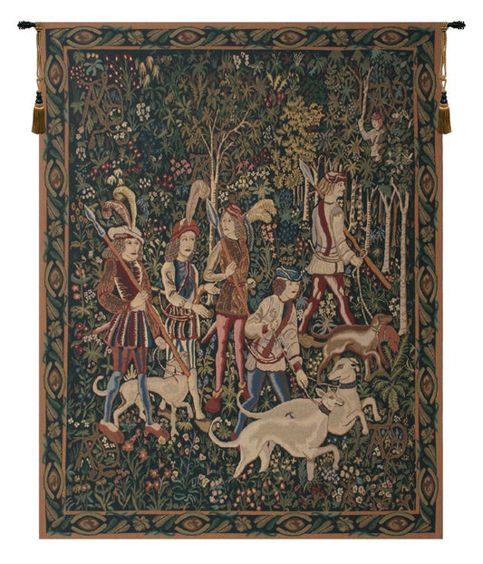 Unicorn Hunt with Border Tapestry Wholesale - RoseStraya.com