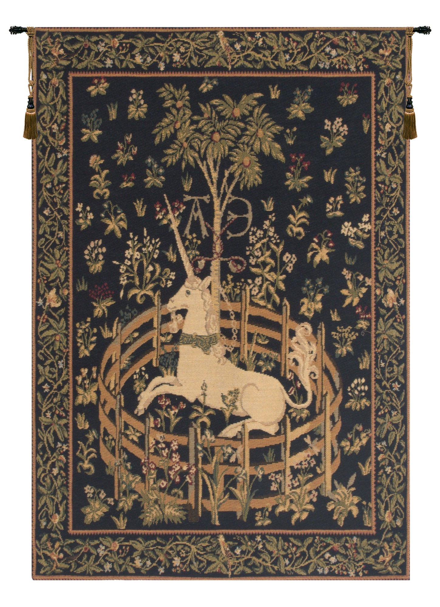 Unicorn in Captivity European Tapestry - RoseStraya.com