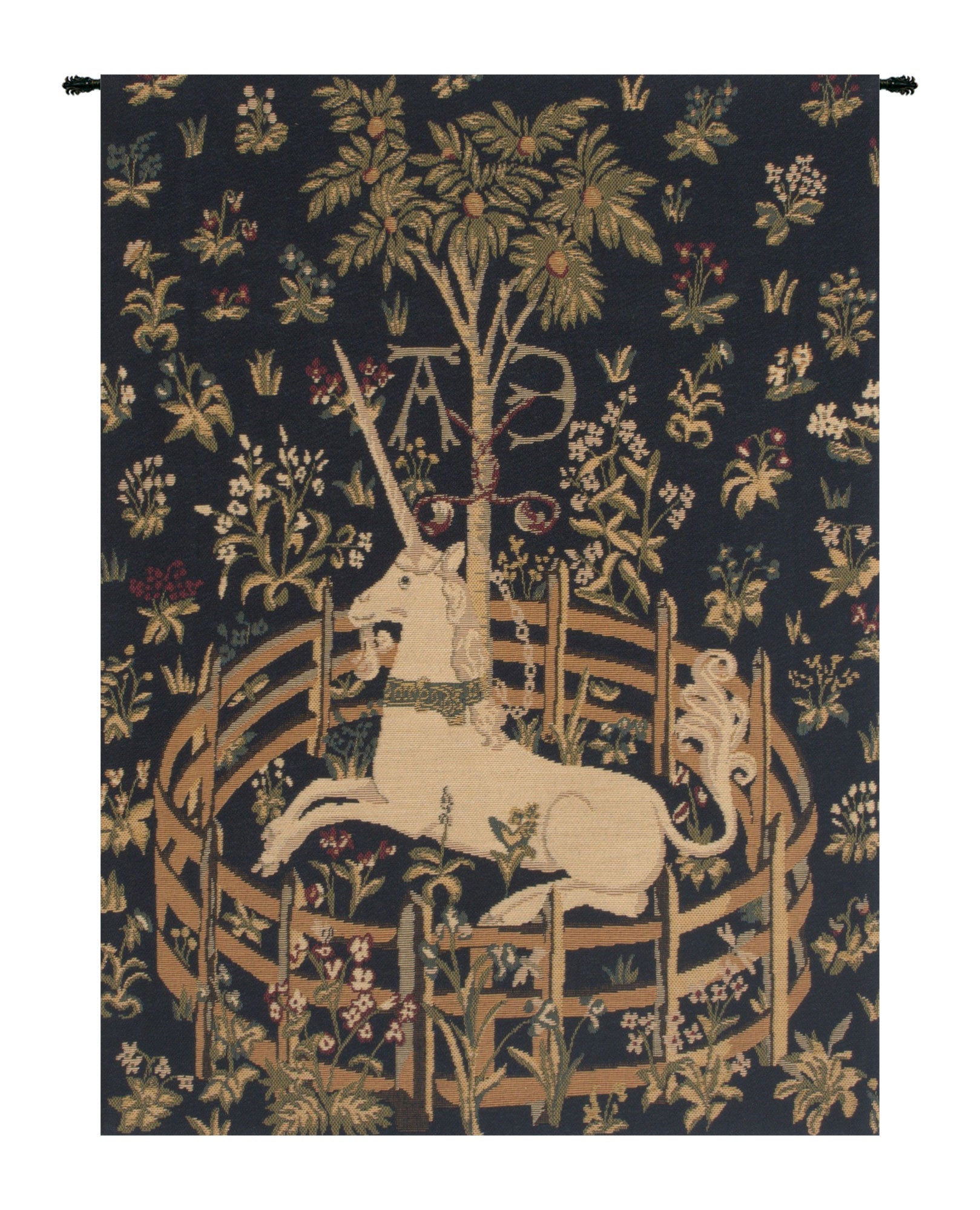 Unicorn in Captivity V European Tapestry - RoseStraya.com
