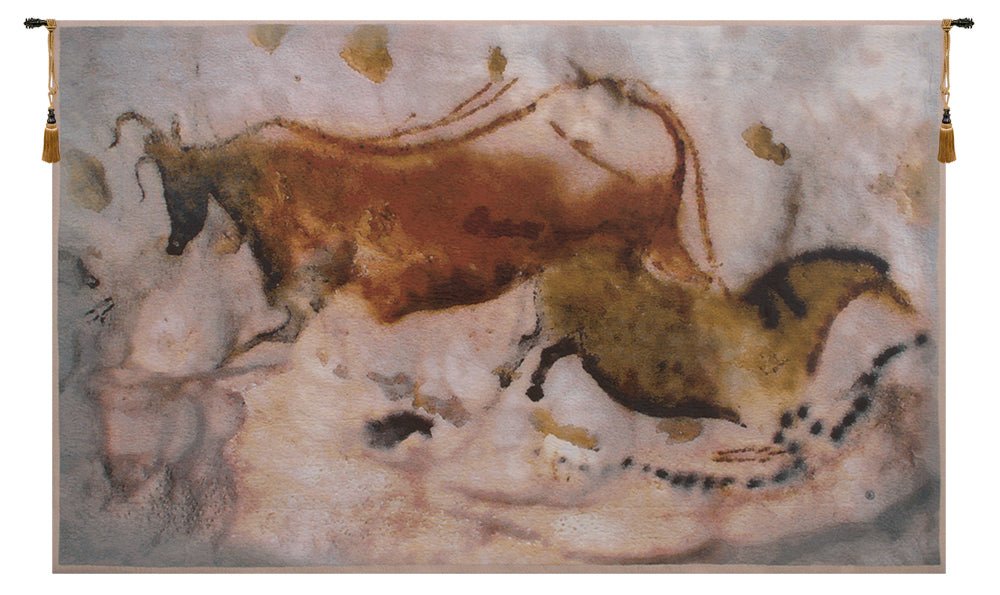 Vache et Cheval Belgian Tapestry Wall Art - RoseStraya.com