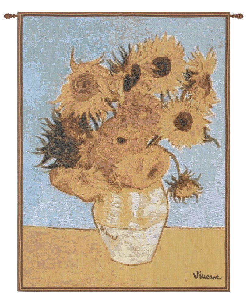 Van Gogh Sunflowers French Tapestry - RoseStraya.com