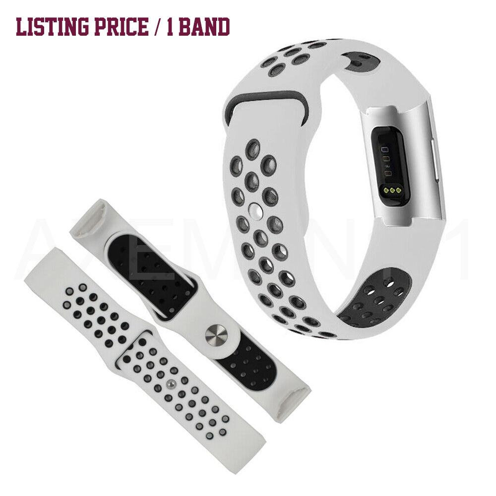 Fitbit Charge 4 Band Charge 3/SE Sports Silicone Replacement Straps Bracelet