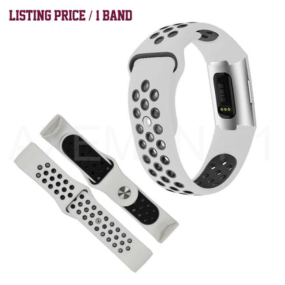 Fitbit Charge 4 Band Charge 3/SE Sports Silicone Replacement Straps Bracelet