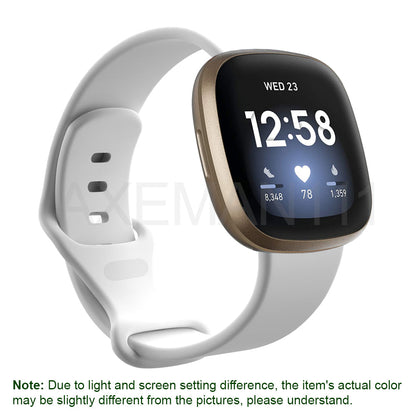 Fitbit Versa 3/Sense Bands Silicone Replacement Watch Strap Sports Wristband