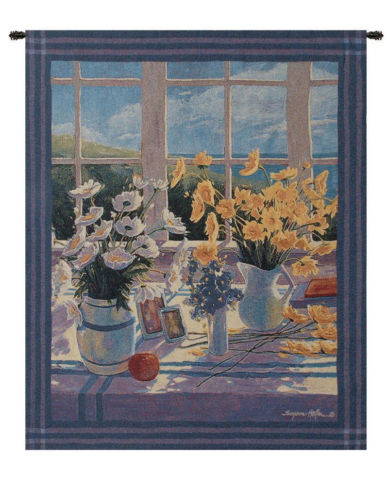 Yellow Daisies Fine Art Tapestry - RoseStraya.com