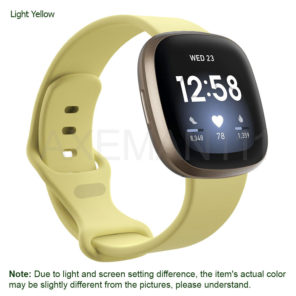 Fitbit Versa 3/Sense Bands Silicone Replacement Watch Strap Sports Wristband