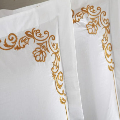 Zion Hotel Stitch Egyptian Cotton Embroidery Duvet Cover Set - RoseStraya.com